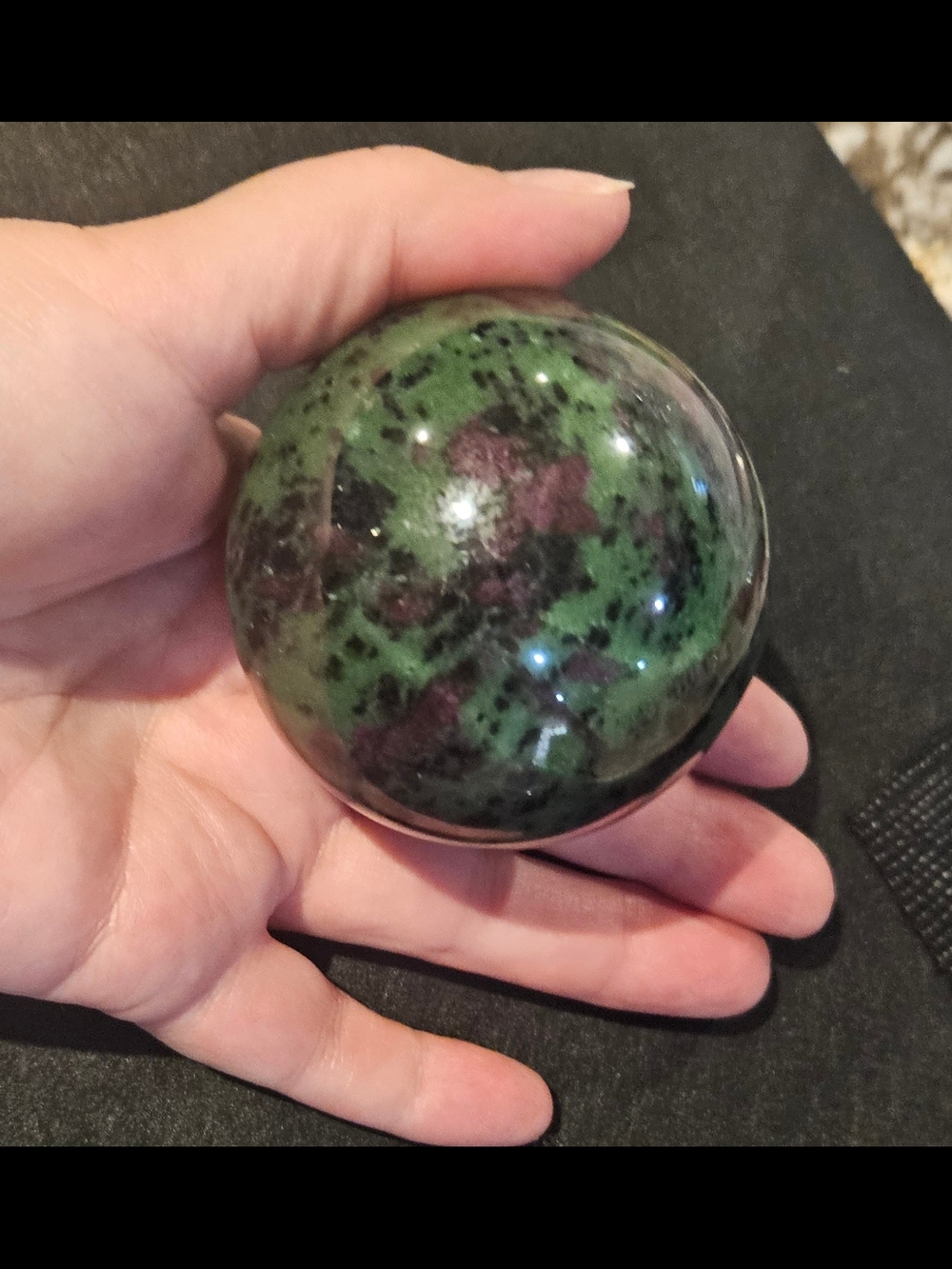 Natural Zoisite Polished Sphere